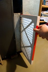 an air filter in it's appropriate position