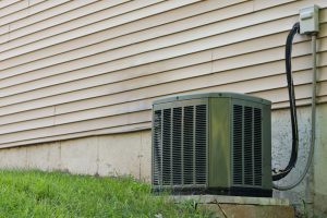 an air conditioning unit outside of a house 